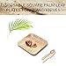 Upper Midland Products 150 Piece Set, Biodegradable Plates Forks and Knives, Eco Friendly Disposable Palm Leaf Dinnerware, 50 Plates, 50 Wood Forks, 50 Knives