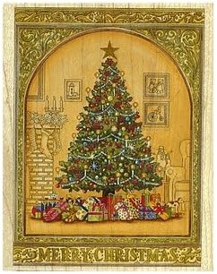 Amazon Co Jp メリークリスマスツリーラバースタンプ ホーム キッチン