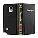 Eco-Fused Book Cover Case Compatible with Samsung Galaxy Note 4 - Wallet Style Credit Card and Bill Slots - Vintage Encyclopedia Design - Faux Leather