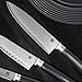 Zelancio Cutlery Premium 7 Piece Japanese Steel Professional Chef Knife Set with High Carbon Core and 67 Layer VG-10 Damascus Steel, Razor Sharp Chef Quality with Wooden Handle, Stainless Steel