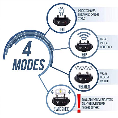 Pet Union PT0Z1 Premium Dog Training Shock Collar, Fully Waterproof