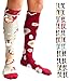 Compression Socks (1 pair) by A-Swift - Mismatched, Fun, Unisex - (Chicken & Egg, L/XL)