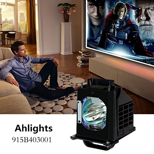 Ahlights 915B403001 Replacement Lamp with Housing For Mitsubishi TV