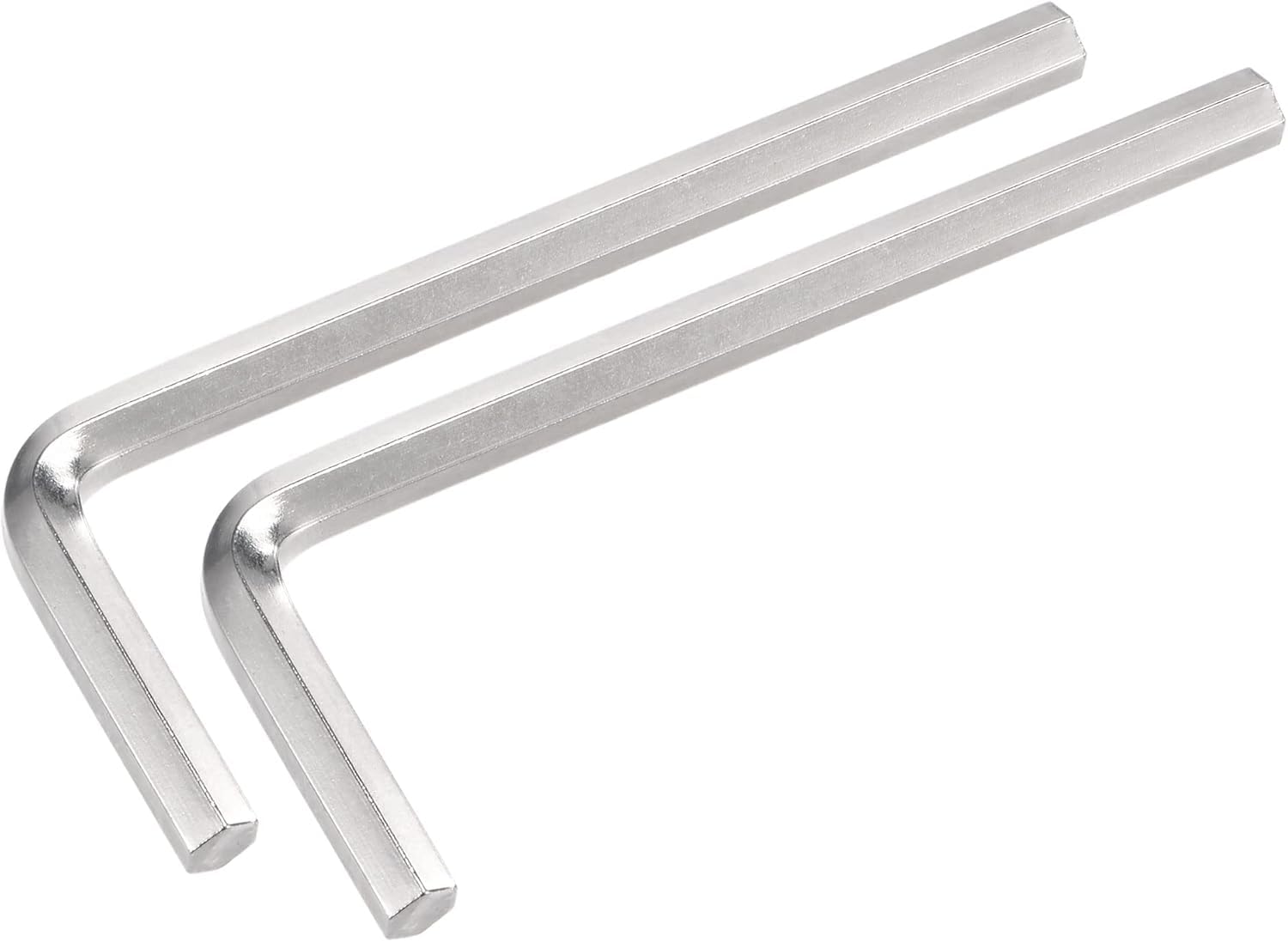 TOP-VIGOR 2Pcs 6mm Hex Key Wrench, Metric CR-V L Shaped Allen Key Imperial Hexagon Head Spanner Tool for Repairing, Installation