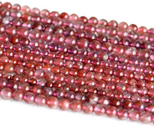Beads Gemstone 1 Strands Natural Purple Red Auralite Super 23 Crystal Small Round Loose Beads 6mm 15.5 Inch Long 05165 Code-HIGH-29776