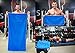Extra Large Microfiber Towel 4 Pcs Set Uniquely Designed as Self-Hanging + Built-in Secret Zipper Pocket and Travel Bag to Save You Space at Gym & Beach & Yoga & Sports & Bath for Quick Drying (Blue)