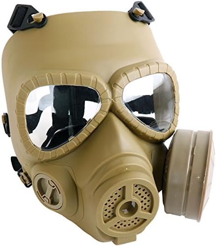 Amazon Shenkel M04 ガスマスク型 ファン付 フェイスゴーグル フェイスマスク Tan タン Mask 003tan フェイス マスク 通販
