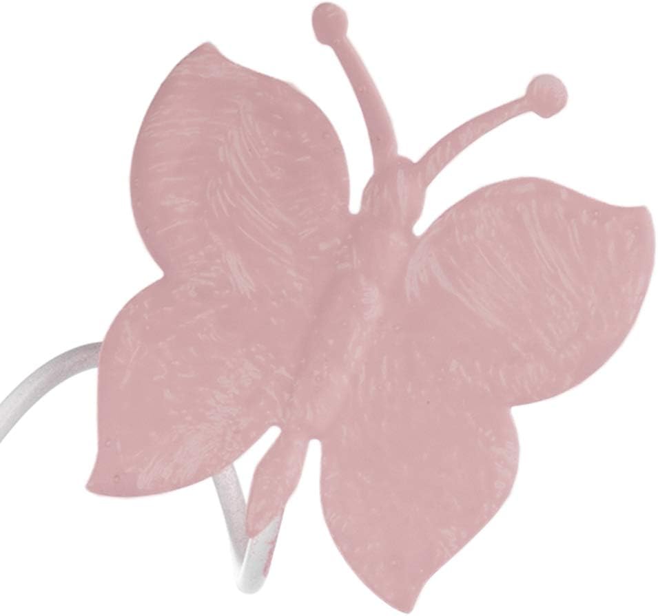 ONLI Ceiling 3 Lights Metal White with Pink Painted Butterflies, White / Pink, 3 luci - Image 4