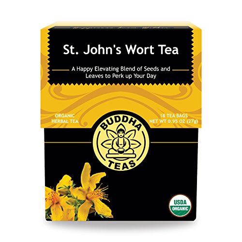 Organic St. John's Wort Tea, 18 BleachFree Tea Bags Caffeine Free Tea
