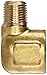 Anderson Metals - 06228-0402 Brass Pipe Fitting, Forged Reducing Street Elbow, 1/4