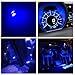 12pcs T5 74 Wedge 3-SMD LED Lights Instrument Panel Indicator Bulb Gauge Cluster Lamps Blue