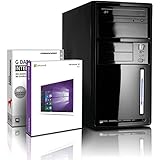 Shinobee Home Office PC Student Computer Tower Quad Core Windows 10 Pro / Intel Quad Core 4x 2.41 GHz / 8GB DDR3 / 500GB HDD / WiFi / 22x DVD±RW / Free Office Suite #5382