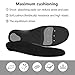 Sport Shoe Insoles, U-Shape Improved Comfort Gel Orthotics Feet Inserts EVA Foam with Shock Absortion and Arch Support for Flat Feet, Plantar Fasciitis and Heel Pain.(M:8-10Mens/10-12Womens)