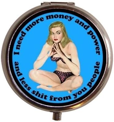 Need More $, Less Crap Retro Fun Vitamin Pill Box Case