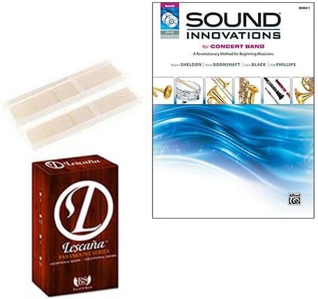 Sound Innovations Book 1 (Alto Saxophone) Deluxe with Lescana Paramount Series Alto Saxophone Reeds 2 PACK (Size 2.5)