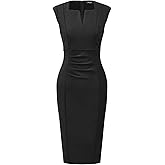 Allegra K Women's Sheath Dress Pencil Work Sleeveless Professional Office Dresses