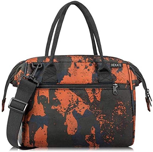 Lunch Bags for Women, Insulated Lunch Tote Bag Camouflage Crossboby Shoulder Handbag Water-resistant Thermal Lunch Bag