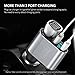 Yoobao Dual USB Car Charger Adapter With Cigarette Lighter Socket for iPhone X/ 8/ 8 Plus/ 7/ 7 Plus/ 6s, iPad mini 2/ 3/ 4 / Air/ Pro, Galaxy S8/ S7, LG G5/ G6/ V20 and More - Gray