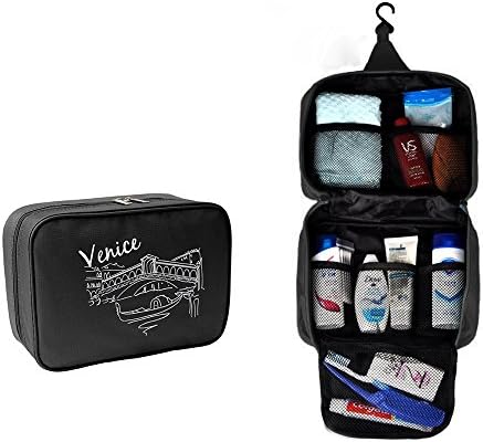 Hanging Travel Toiletry Bag Waterproof Nylon Smoothly Zipper with Hook,Travel Toiletry Organizer Cosmetic Makeup Case for Women Men Shaving Kit for bathroom hotel shower