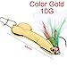Zooarts Bait Tackle Hooks Penis Spoon Fishing Lure 5g-20g with Feather Hooks Gold/Silver Metal Bait Tackle