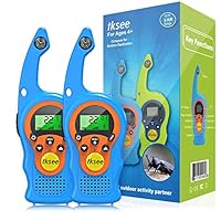 iKsee Walkie Talkies for Kids, 22 Channel 2 Way Radio 3 Mile Long Range with Compass Flashlight, Best Gifts Toys for Age 3 4 5 6 7 8 9 Boys and Girls to Outside Adventure
