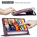 Lenovo Yoga Tab 3 Plus / Lenovo Yoga Tab 3 Pro 10 Case - Infiland Folio Premium PU Leather Stand Cover Fit for Lenovo Yoga Tab 3 Plus 10.1/ Lenovo Yoga Tab 3 Pro 10.1-Inch Tablet, Purple