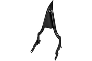 HCmotorku Motorcycle Rear Sissy Bar Detachable Passenger Backrest with Cushion Pad Fit for Harley Touring Road King Street Gl