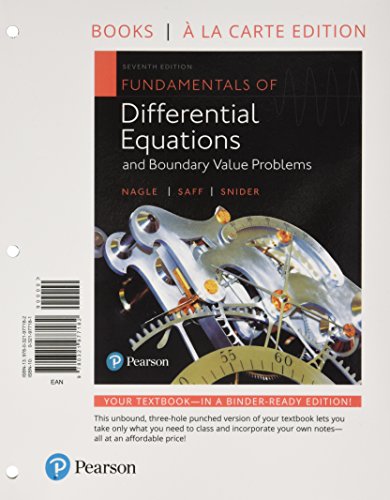 Fundamentals Of Differential Equations And Boundary Value Problems (Looseleaf)