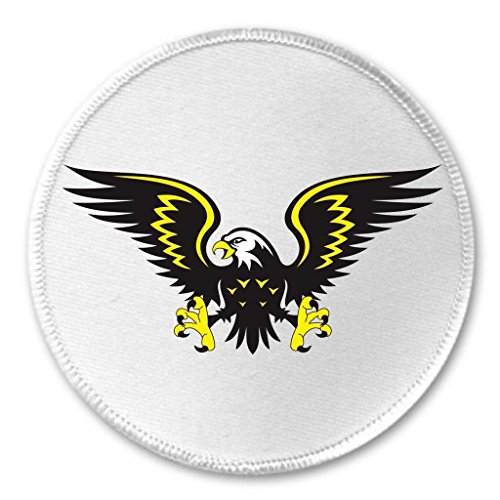 Eagle with Wings Spread 3" Sew On Patch Courage Strength Immortal Symbol Sign A