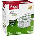 Playtex Baby Nurser Bottle Gift Set, with Pre-Sterilized Disposable Drop-Ins Liners, Closer to Breastfeeding