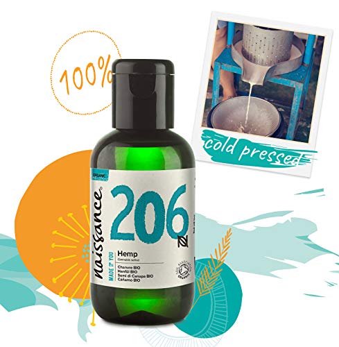 Naissance Organic Virgin Hemp Seed Oil (No. 206) - 50ml - Pure, Cold Pressed, Natural Moisturiser - for Skin, Face, Beard, Nails, Hair, Body, Scalp - Image 7