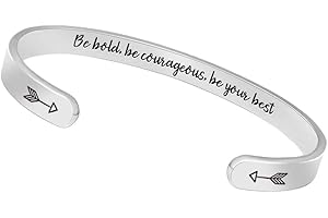 Btysun Bracelets for Women Mothers Day Bracelet Gifts from Daughter Inspirational Gifts for Women Graduation Gifts for Her Motivational Birthday Cuff Bangle Friendship Personalized Mantra Jewelry…