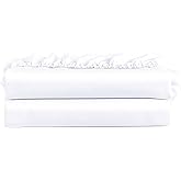 FreshCulture Twin XL Fitted Sheet Only 2 Pack - Hotel Quality Fitted Sheet - Ultra Soft & Breathable - Brushed Microfiber - Deep Pocket - Cooling Fitted Sheets for Twin XL Size Bed (White)