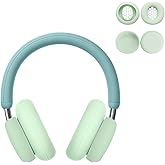 KONXISA Case for CMF by Nothing Headphone Pro, 2 Sets Silicone Sweat Cover, Eeadphones Protective Case Ear Cushions/Headband, Cover Protector, Washable Scratchproof,Green