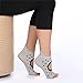 Yoga and Pilates Grip Toeless Socks Organic Cotton Barre Workout Non Slip with Grips Non Skid Exercise Gym for Women by Ekko Yoga