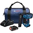 BOSCH GNH18V-18MB12 18V Brushless 18-Gauge Brad Nailer Kit with 2Ah Battery and Charger - Cordless, Efficient, and Precise for Decorative Work and Tight Spaces