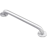Moen Home Care Bathroom Safety 24 Inch Stainless Steel Handicap Grab Bar for Bathtub and Shower, Heavy Duty Handle, Elderly Assistance Product with Concealed Screws, 8724