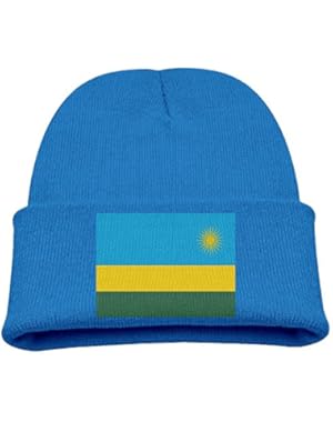 Flag Of Rwanda Kid's Hats Winter Funny Soft Knit Beanie Cap Children Unisex