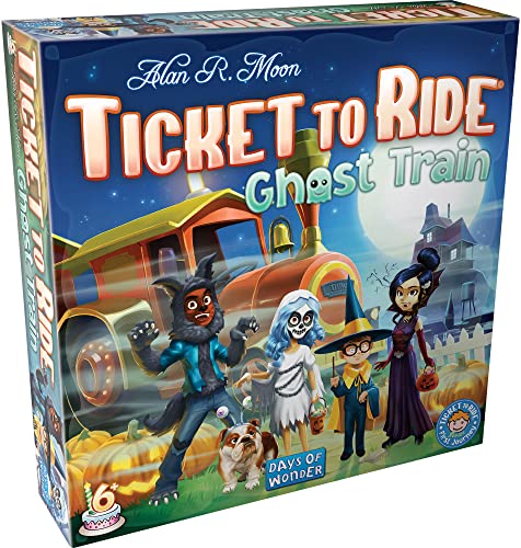 Asmodee Ticket to Ride Ghost Train Board Game - Strategy Game, Train Adventure Game, Fun Family Game for Kids & Adults, Ages 6+, 2-4 Players, 15-30 Minute Playtime