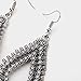 Teniu Vintage Bohemian Dangle Earrings for Women Fashion Crystal Diamond Earrings Sterling Silver