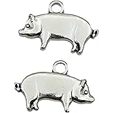 Carytalee Antiqued Silver Alloy Charms Pendants Vintage Pendants for Bracelet Jewelry Making DIY Craft Supplies