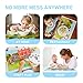 Disposable Stick-on Placemats 40 Pack for Baby & Kids Table Topper Disposable, Toddler Placemats in Reusable Pouch 12
