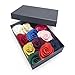 Argositment Wedding Camellia Boutonniere for Men's Suit Handmade Lapel Pin Flower (Pkg of 12 Color)