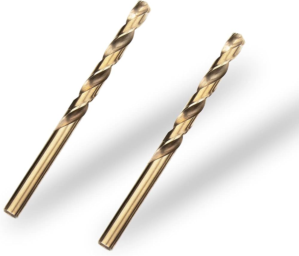 Meccion HSS Cobalt Jobber Drill Bit 2pcs 8.0mm for Metal Stainless Steel