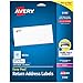 Avery Return Address Labels with Sure Feed for Laser Printers, 2/3" x 1-3/4", 1,500 Labels, Permanent Adhesive (5195), White primary