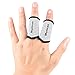 Sports Elastic Finger Sleeves Support Thumb Brace Protector Breathable Elastic Finger Tape for Basketball, Tennis,Baseball, Cycling, Volleyball, Badminton, Boating A71 White-S