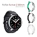 Seltureone (3 Pack Compatible for Samsung Galaxy Watch Active 2 44mm Case, Heavy-Duty Overall Full Body Protective TPU Anti-Scratch Cover for Active2 44mm (Clear,Black,Green)