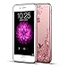 iphone 7 Plus Case,Secret Garden Butterfly Floral Flower Bling Swarovski Rhinestone Rubber Soft TPU Silicone Gel Bumper Case for Apple iphone 7 Plus 5.5