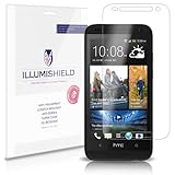 iLLumiShield - HTC Desire 601 Screen Protector Japanese Ultra Clear HD Film with Anti-Bubble and Anti-Fingerprint - High Quality (Invisible) LCD Shield - Lifetime Replacement Warranty - [3-Pack] OEM / Retail Packaging