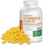 Bronson Vitamin B Complex (Vitamin B1, B2, B3, B6, B9 - Folic Acid, B12), 250 Tablets